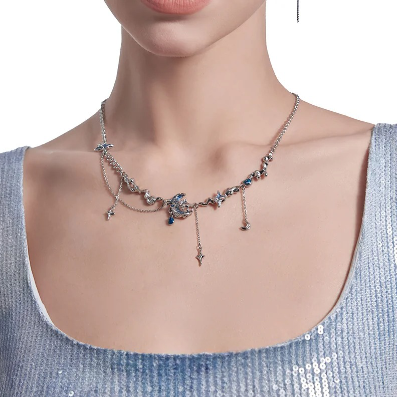 Colar Noite Estrelada - Corrente de 40cm