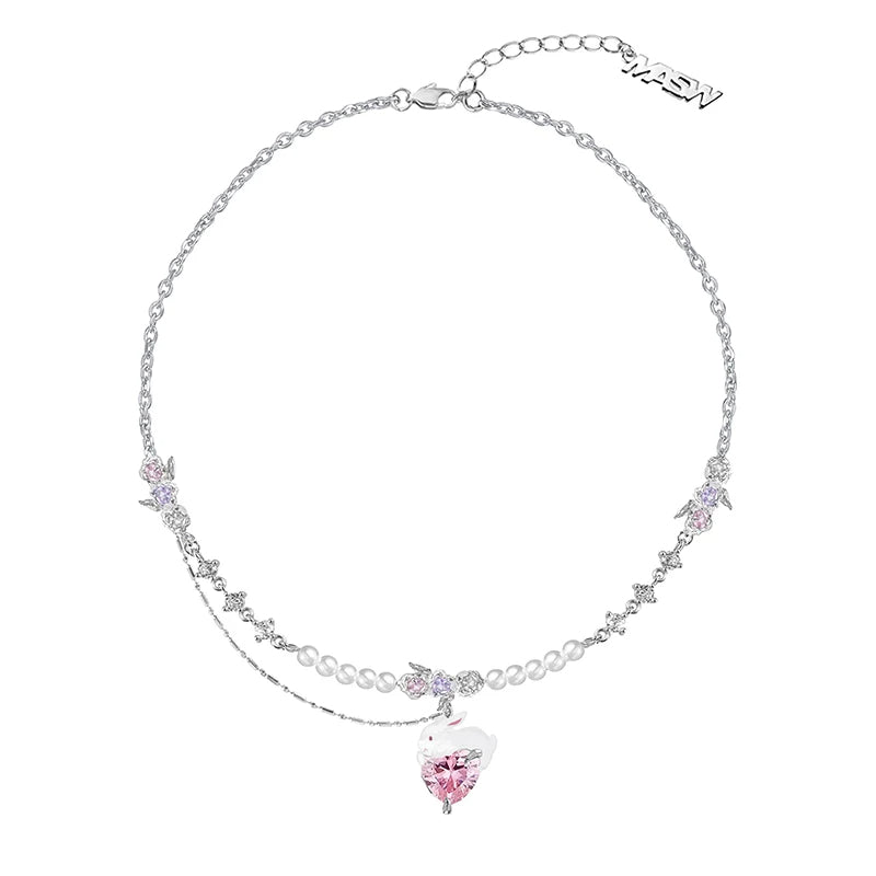 Colar White Bunny - Corrente de 40cm