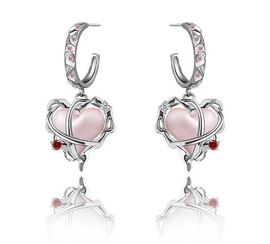 Par de Brincos Beauty Heart