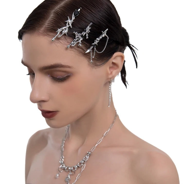 Kit STAR com 03 Presilhas para Cabelo