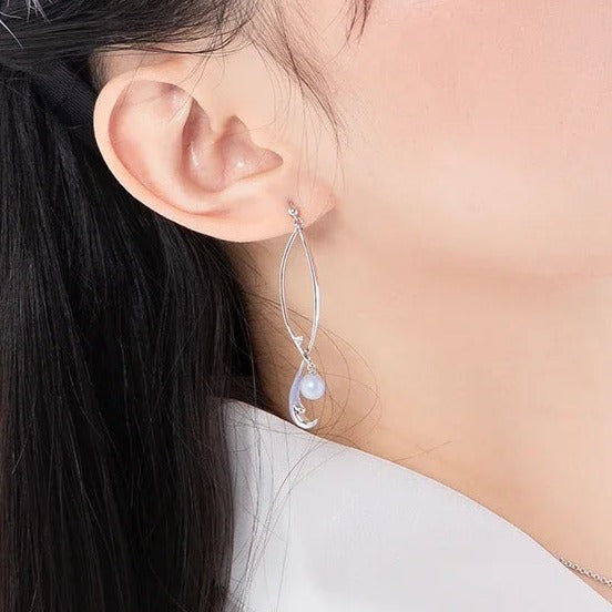 Par de Brincos Fox com Zircônia e Pérola em Prata 925