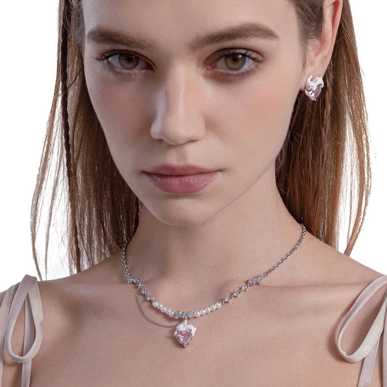 Colar White Bunny - Corrente de 40cm