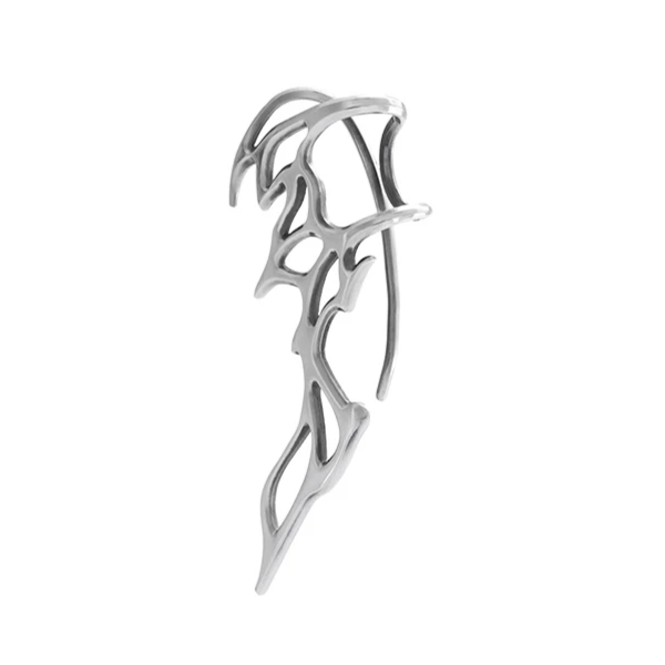 Brinco Ear Cuff Liquid Silver