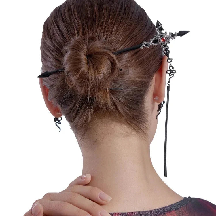 Grampo de Cabelo Cursed Cross