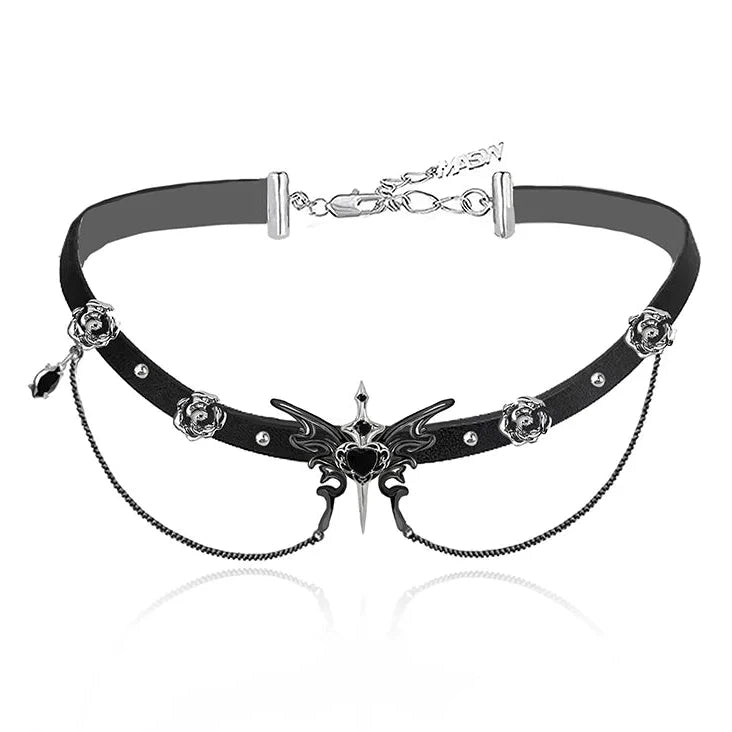 Choker MORTICIA - Corrente de 33cm