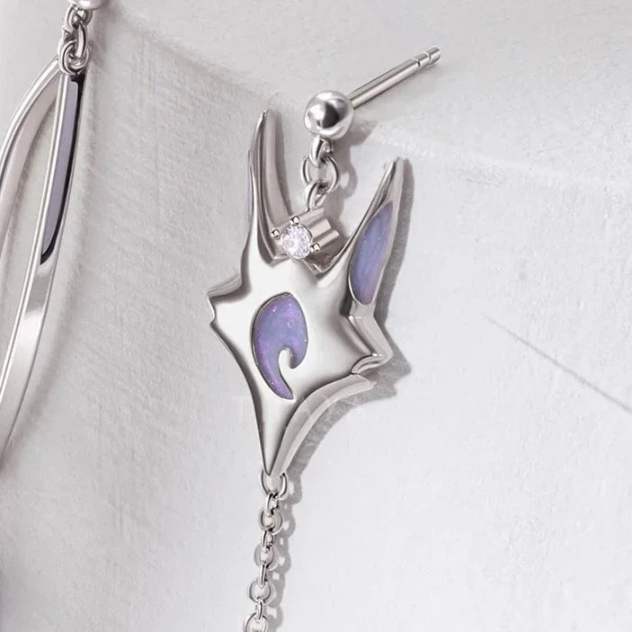 Par de Brincos Fox com Zircônia e Pérola em Prata 925