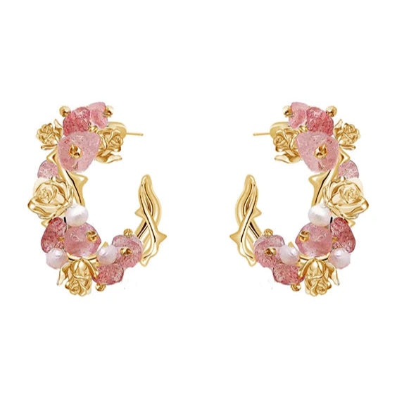 Par de Brincos Floral