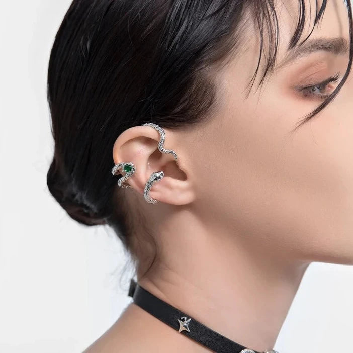 Brinco Estilo Ear Clip Snake