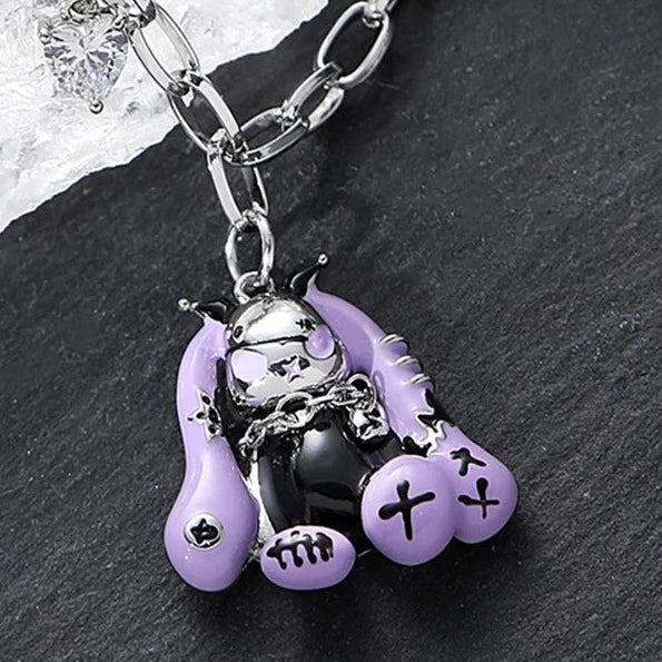 Colar Punk Bunny - Corrente de 50cm