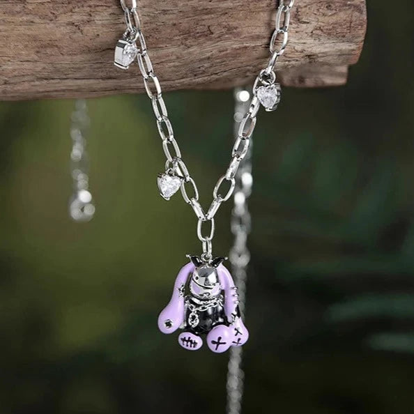 Colar Punk Bunny - Corrente de 50cm