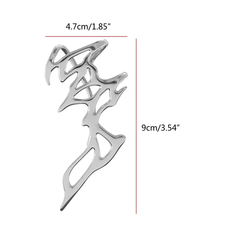 Brinco Ear Cuff Liquid Silver