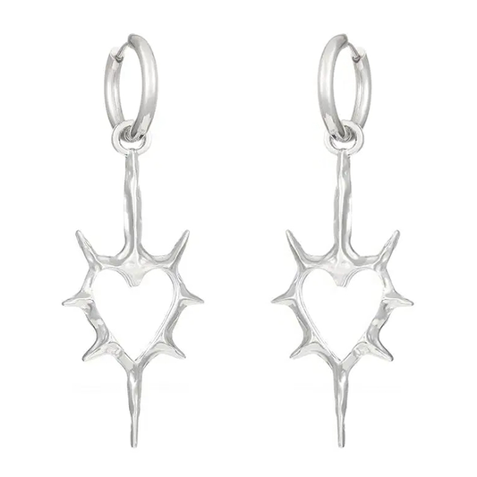 Par de Brincos Punk Heart