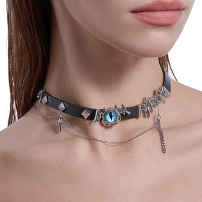 Choker Demon Eyes - Corrente de 45cm