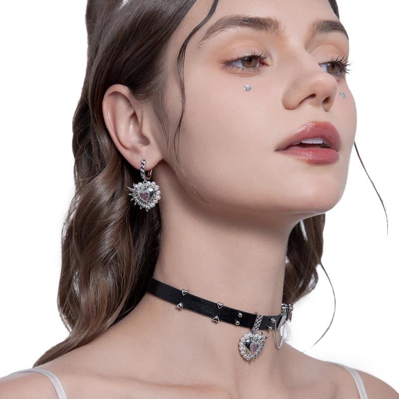 Choker Bionic Heart - Corrente de 40cm