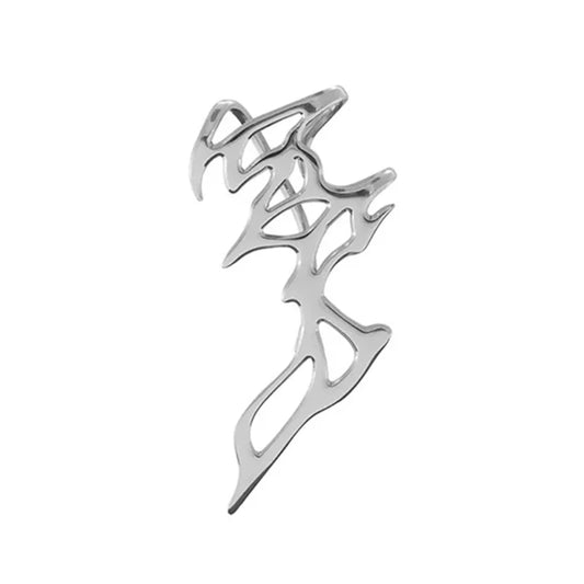 Brinco Ear Cuff Liquid Silver
