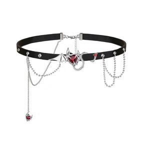 Choker Devil Heart - Corrente de 35cm